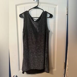 Sparkly Black Sleeveless Top
